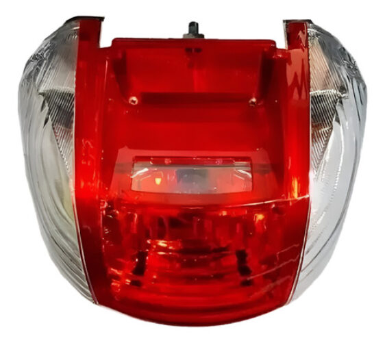 Optica Farol Trasero Corven Keller Smash Biz Trip Zb 110 Ambos Lados Trasparente Y Rojo