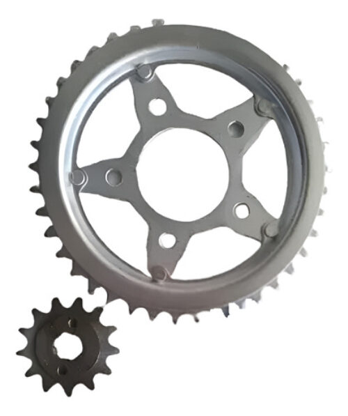 Kit Transmisión Siverest Honda Xr 200 Brasil Cadena Nayasa Gris