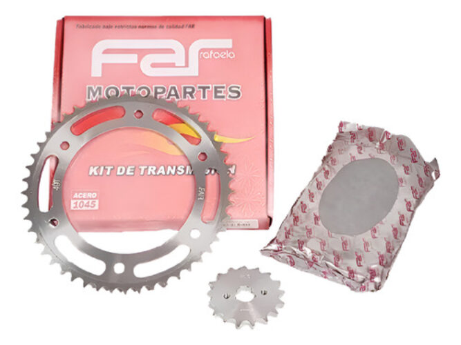 Kit Transmisión Honda Xr 150 L - Xr125 Far 49-17 Plateado