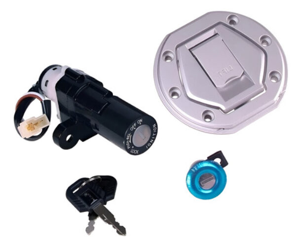 Kit Cerradura Tambor + Tapa Bajaj Rouser Ns 200