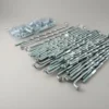 Rayos Tuning Espiralados Llanta 14 Para 110 Con Niples Plateado 125 Mm