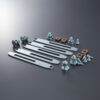 Soporte Quilla Completo Honda Cb 190 Tornillos Gris