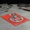 Kit Pi&ntilde;on Y Corona Zanella Zb 110 Smash Original C/cadena Gris