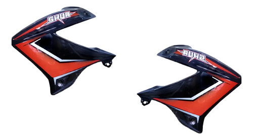 Cachas Tanque Motomel Skua 150 V6 Deflectores Juego Negro