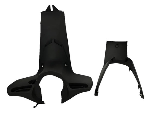 Cubre Pierna Honda Wave 2014 A 2017 Central + Pedana Cuotas Negro