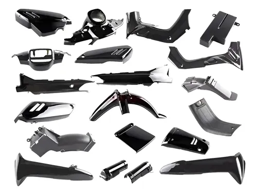 Kit Plasticos Yamaha Crypton 105 M/v Negro Brillo (20 Pzas) Negro