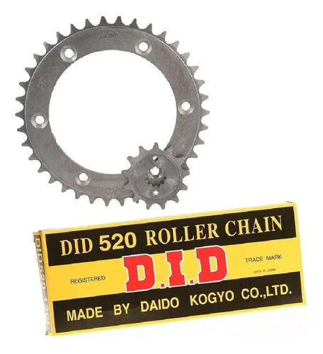Kit Transmision Tornado 250 Xr Cadena Did Negro