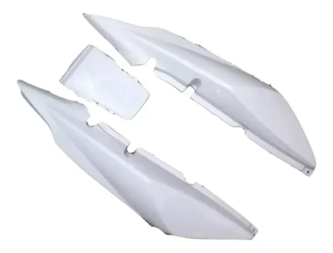 Colin Completo Cbx 250 Twister Cachas Traseras 3 Pzas Blanco Blanco