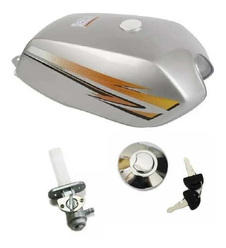 Tanque De Nafta Suzuki Ax 100 Gris Con Tapa Y Canilla