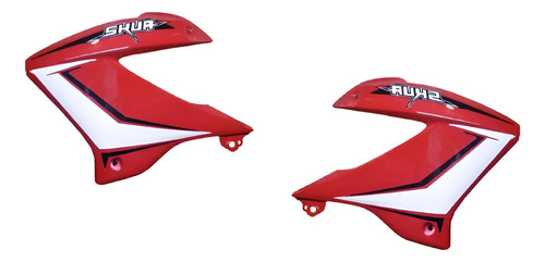 Cachas Tanque Motomel Skua 150 V6 Deflectores Juego Rojo