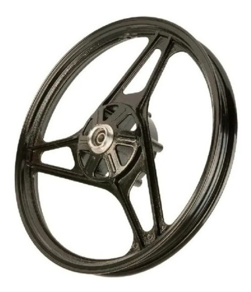 Llanta Delantera Ybr 125 Aleacion Negra 3 Rayos