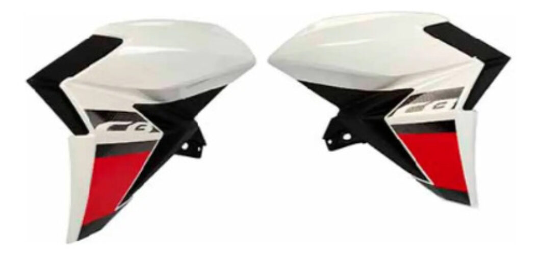 Cachas De Tanque Blancas Cb 250 New Twister Deflectores Kit Blanco