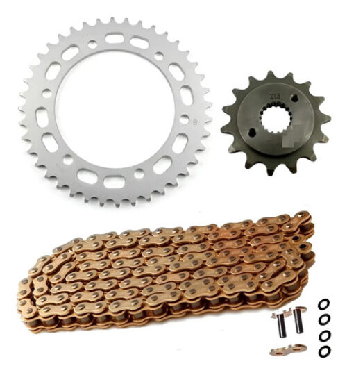 Kit Transmision Tornado 250 Xr 38/13 Cadena Con Oring Negro