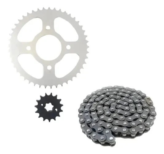 Kit Transmision Honda Cb1 125 Completo Con Cadena 43/14 Negro