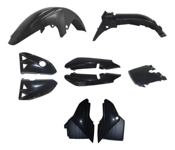 Kit Plasticos Yamaha Ybr 125 Chino Nacional Negro Negro