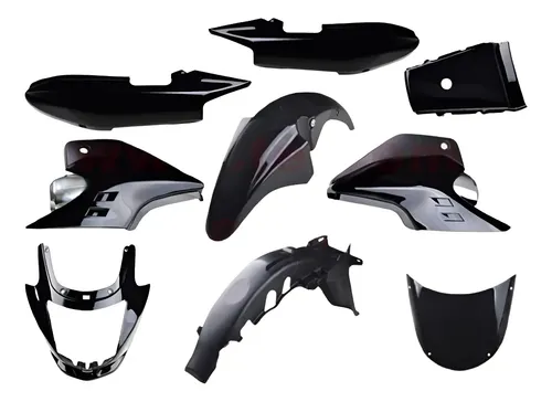 Kit Plasticos Honda Storm 125 Completo Negro