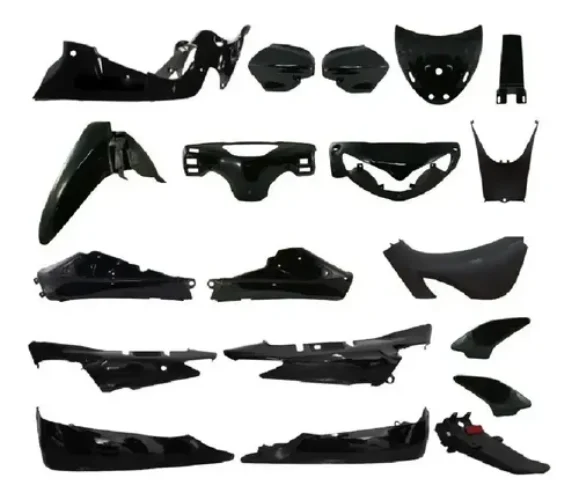 Kit Plasticos Corven Mirage Futura Mondial Dl Negro Brillo Negro