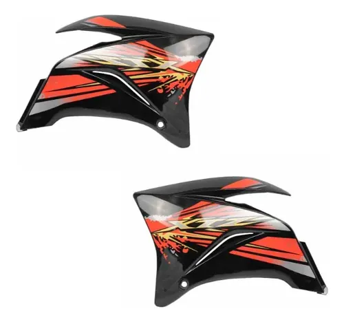 Set Cachas De Tanque Yamaha Xtz 250 Juego Cuotas Negro