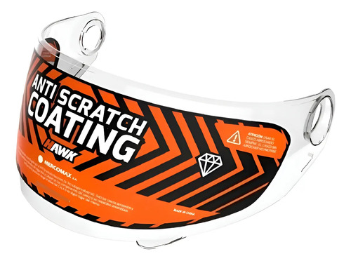 Visor Casco Hawk Rs1 / Rs1f Cristal