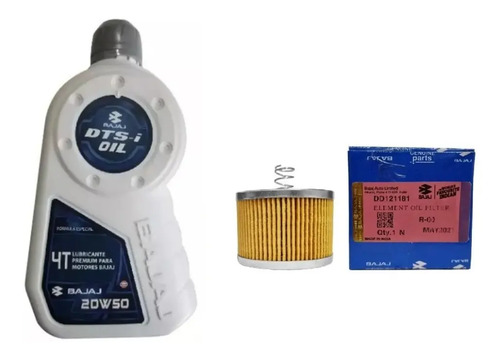 Kit Service Aceite + Filtro Bajaj Ns 160 Ns 150 Original