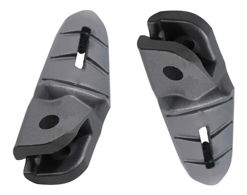 Pedalines Traseros Bajaj Ns 200 Juego Originales Gris Oscuro