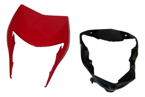 Cubre Optica Honda Xr 150 Kit Rojo Rojo