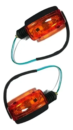 Kit Giros Traseros Zanella Rx 150 Ax Ybr Storm Cb1 (par) Naranja