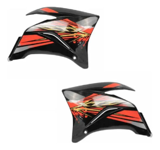 Set Cachas De Tanque Yamaha Xtz 250 Juego Negro Negro