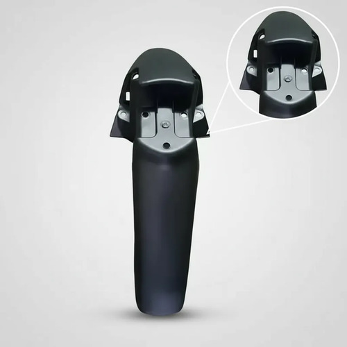 Guardabarro Delantero Negro Zanella Zb 110 Lt Pro Delantera Derecha