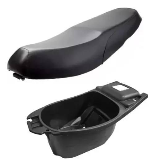Asiento Y Baul Moto Mondial Max 110 Original Negro