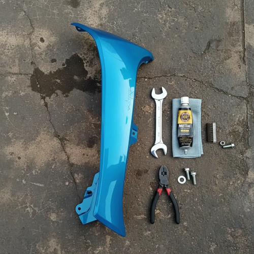 Cubre Pierna Exterior Izquierdo Zanella Due 2021 Original Azul