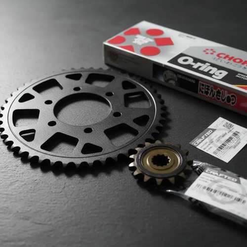 Kit Transmisión Cf Moto 650 Mt Original C/cadena Choho Oring Negro