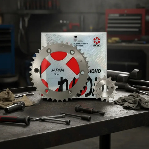 Kit Trasmisión Choho Xr250 Tornado 13-38 Con Cadena Gris