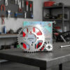 Kit Trasmisi&oacute;n Choho Con Cadena Dorada Yamaha Ybr 125 14/43 Plateado